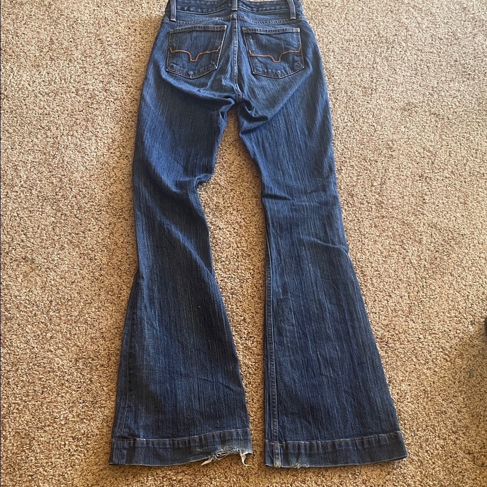 Kimes Ranch Dark Blue Flare Jeans - Picture 6 of 7